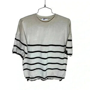 NEW Fashionable Striped Sweater , Sz M